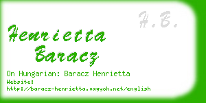 henrietta baracz business card